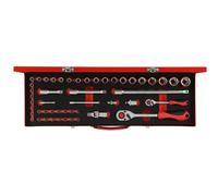 Juego De Llaves De Impacto GEDORE 1/2" + 1/4" R46004049 49 Piezas, 3300010