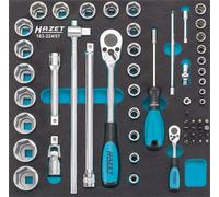 Juego De Llaves De Impacto HAZET 12,5Mm 1/2" 6,3Mm 1/4" 57 Piezas 163-224/57