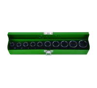 Juego de llaves de impacto TOPTUL 1/2 " 10 uds.10 11 12 13 14 17 19 21 22 24 mm