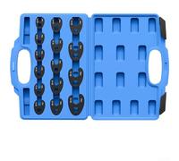 Juego de llaves de manguera, llave multifuncional de extremo abierto de 8 a 32 mm, herramienta de junta en U para espacios estrechos, para kit de herramientas mecánicas de llave de bocina (juego de 15