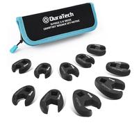 Juego de llaves de pata de gallo DURATECH de 10 piezas con accionamiento de 3/8"" Juego de llaves para tuercas abocardadas