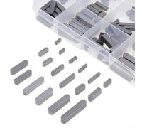 Juego de llaves de pluma de cabeza redonda de 140 piezas, llaves paralelas de acero inoxidable 304 para ejes M5 M6, juego de pines de posicionamiento con caja de almacenamiento de plástico