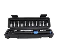 Juego de Llaves de Torsión para Bicicleta Profesional, Herramienta de Trinquete de Doble Dirección de 1/4 ", Caja de Herramientas de Reparación de Automóviles de 2-24 Nm Esencial