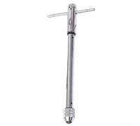 Juego de llaves de trinquete ajustables para M3-M8 y M5-M12, herramienta manual de acero de alto carbono con mango en T deslizante para enhebrar y trabajar en espacios reducidos (M5-12 alargado)