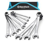 Juego de llaves de trinquete DURATECH Juego de llaves combinadas m tricas de 10 piezas