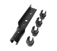 Juego de llaves de tubo, 2 herramientas de instalación de techo con cabezales de 10-14 mm, mecanismo de bloqueo de tornillo de varilla de alcance extendido ajustable, para ajuste de alta altura