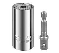 Juego De Llaves De Tubo Con Cabezal Dinamométrico, Trinquete, Funda Superligera, Adaptador For Taladro Eléctrico, Llave De Agarre Mágico(Socket SL)