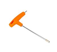 Juego de llaves de tubo con mango en T, acero de aleación de primera calidad, llave con tapa de radio secreta incorporada, herramienta de reparación para mantenimiento de (Orificio hexagonal (4,8 mm))