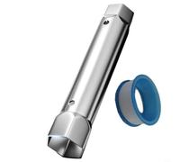 Juego de llaves de tubo de doble cabeza de acero de 23-40 mm para instalación de grifo y drenaje, llave de enchufe resistente a la corrosión NiuLumea (34-40 mm)