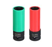 Juego de llaves de tuerca de 17 mm y 21 mm, diseño de flores, repuesto para extracción de tuercas de rueda clase S