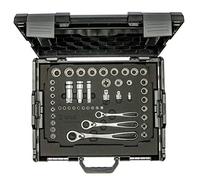 Juego de llaves de vaso 1/4 + 3/8 + 1/2» en caja Sortimo L-Boxx 102 | No.3992 | 47-pzs. | WGB