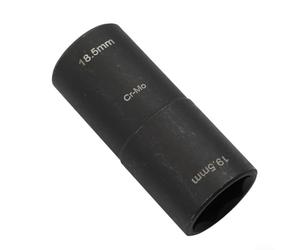 Juego de llaves de vaso 12 Dr Flip de 18 5 mm x 19 5 mm para cubierta cromada dañada o perdida de 19 mm, tuercas diseñadas para su uso con herramientas de extensión de 1/2 unidad para Ford