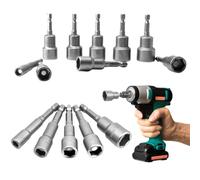 Juego de Llaves de Vaso 6-19mm con 14 Piezas, Tuercas Magnéticas Hexagonales para Taladro y Atornillador