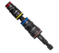 Juego de llaves de vaso abatibles con clasificación de impacto 5