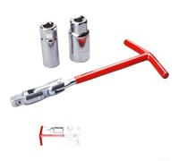 Juego de llaves de vaso ajustables de varios tamaños, acero al carbono, 14 mm, 16 mm, 18 mm, 21 mm, mango en T, junta giratoria, agarre antideslizante, herramienta de mano para reparación de