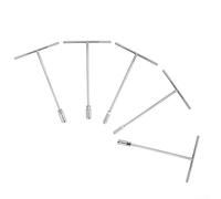 Juego de llaves de vaso con mango en T con enchufes hexagonales para tareas de fijación de bicicletas y motocicletas de 8 mm, 10 mm, 12 mm, 13 mm, 14 mm