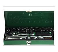 Juego de llaves de vaso de 1/2". TOPTUL 1/2 "16uds. 10 11 13 14 17 19 22 24 27 30 32mm