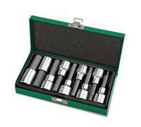 Juego de llaves de vaso de 1/2" TOPTUL 1/2 pulgadas 9 uds. 4, 5, 6, 7, 8, 10, 12, 14, 17 mm 80mm