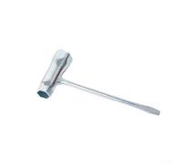 Juego de llaves de vaso de 13 mm y 20 mm de acero inoxidable para motosierras de gasolina y desbrozadoras de 160 mm de longitud, acabado plateado (13 mm y 20 mm)