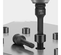 Juego de llaves de vaso de 20 piezas con enchufes H6 a H19 hechos de acero cromado molibdeno tratado térmicamente para mayor resistencia y protección contra el óxido con estuche de almacenamiento