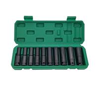 Juego de Llaves de Vaso de Impacto, Interfaz Hexagonal de Acero Al Cromo Vanadio, Llave Eléctrica de Alta Resistencia de 1/2 Pulgada para Reparación del Hogar