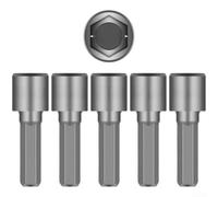 Juego de llaves de vaso de impacto resistentes con vástago hexagonal para taladros eléctricos, tamaños métricos de 4 mm a 13 mm, hecho de acero al cromo vanadio para una resistencia duradera y un