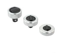 Juego de llaves de vaso de trinquete de palma de 3 piezas con tamaños de unidad de 1/10.2 cm, 3/20.3 cm y 1/5.1 cm - Diseño reversible de rueda de pulgar para espacios reducidos, reparación de