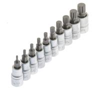 Juego de llaves de vaso dentadas (12,5 mm, 10 piezas)