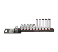 Juego de llaves de vaso E-TORX SONIC 3/8" 10 Pieza 2x(E10, E11, E12, E14, E16)