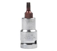 Juego de llaves de vaso para brocas Torx T20-T70 1/2 pulgada Drive Professional Star Sockets Construcción de aleación de alto par para mantenimiento de camiones Plata (T27)
