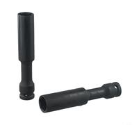 Juego de llaves de vaso profundo con varios diámetros de cabeza de 8 mm a 19 mm, perfecto para espacios reducidos y pasajes estrechos (17+19)