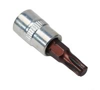 Juego de llaves de vaso Torx de 1/4 pulgadas de acero al cromo vanadio T8-T40, herramientas manuales para reparación de fábrica, taller de muebles para el hogar (T30)