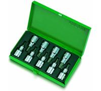Juego de llaves de vaso TORX TOPTUL 1/2 pulgada 9uds. (T20 T25 T27 T30 T40 T45 T50 T55 T60)