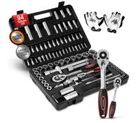 Juego de Llaves de vaso torx trinquete 94 pzas