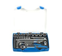 Juego de llaves de vaso Unior con estuche 1/2"-1/4" 43-piezas