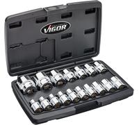 Juego De Llaves De Vaso V7512/17 1/2" Exterior Doble Hexágono 17 Piezas