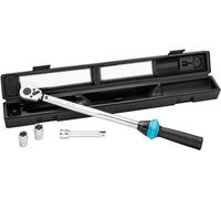 Juego de llaves dinamométricas HAZET 5122-2CT/5 con carraca reversible 12,5 mm (1/2") 40-200 mm - ideal para apretar con precisión tuercas y tornillos de ruedas - para hobby, taller e industria