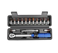 Juego de llaves dinamométricas para bicicleta, kit profesional de herramientas de reparación de bicicletas, base ajustable, herramientas de par de torsión con barra de extensión que incluye la mayoría