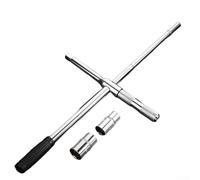 Juego de llaves extendidas de 17 a 23 mm con enchufes de doble extremo y mango telescópico para un fácil mantenimiento y almacenamiento de neumáticos de vehículos (B)