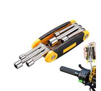 Juego De Llaves Hexadecimal Plegable Portátil - Controlador Llave Juego Para Reparación De Coche Y Ciclo | JUEGO LLAVE ALLEN Compacto, Controlador De Tuerca Plegable, Kit De Herramientas