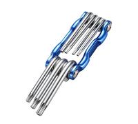 Juego de llaves hexagonales, 11 en 1, llave plegable, herramienta manual de reparación para coche, bicicleta, montaje de muebles y reparaciones, juego de llaves