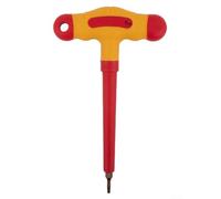 Juego de llaves hexagonales aisladas con mango en T para -T40, herramienta de electricista resistente al voltaje certificada VDE de 1000 V, aleación de acero con mango aislado TPE de doble color ()