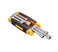 Juego de llaves hexagonales Collabsible: base compacta de acero de alta dureza, práctico juego de controladores de tuerca | Mini llave Allen plegable ligera para tornillos hexagonales