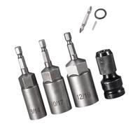 Juego De Llaves Hexagonales Doble Punta 8/14/10/17/12/19 Mm Revestimiento Antioxidante Para Taladros Y Extracción Pernos Rebeldes Adaptador Casquillo Hexagonal Doble Tamaño