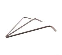 Juego de llaves hexagonales en forma de L, kit de llaves métricas de extremo de bola de 3 piezas con tamaños de 0.5 mm, 2 mm, 2.5 mm, destornillador de metal rojo para tareas de montaje y reparación
