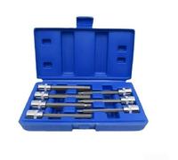 Juego de llaves hexagonales extralargas con accionamiento cuadrado de 3/8 y material de aleación de acero diseñado para su uso en espacios reducidos y cierres difíciles de alcanzar