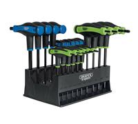 Juego de llaves hexagonales metricas con mango en t draper tx-star sift