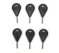 Juego de llaves hexagonales para aletas de tabla de surf, 6 piezas, cómodo mango de plástico, accesorios de surf para mantenimiento y reparación de tablas de surf, construcción de (Negra)