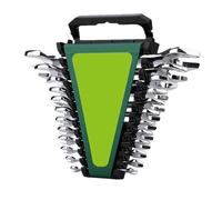 Juego de llaves métricas, juego de llaves combinadas métricas | Juego de herramientas de alto rendimiento, 12 llaves combinadas, tamaños métricos 6 - 32 mm, herramientas métricas con almacenamiento