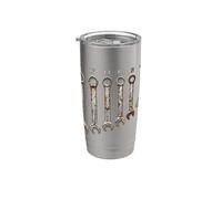 Juego de llaves para coche con abrebotellas Vaso térmico de acero inoxidable de doble pared